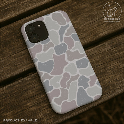 Hidden Cross Duck Camo Seamless Pattern Blue Grey