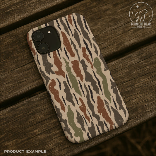 Traditional Bark Camo Seamless Pattern Green and Brown Classic