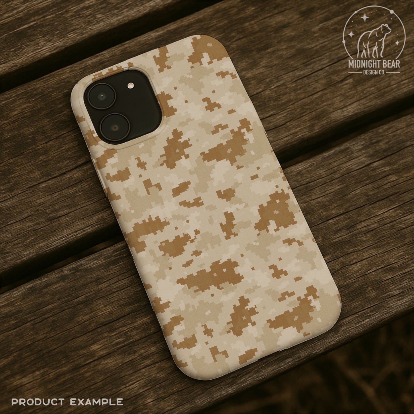 Desert Digital Camo Seamless Pattern | Tan Brown Pixel Camouflage | Military Style Digital Camouflage for Fabric, Crafts, MARPAT, hunting