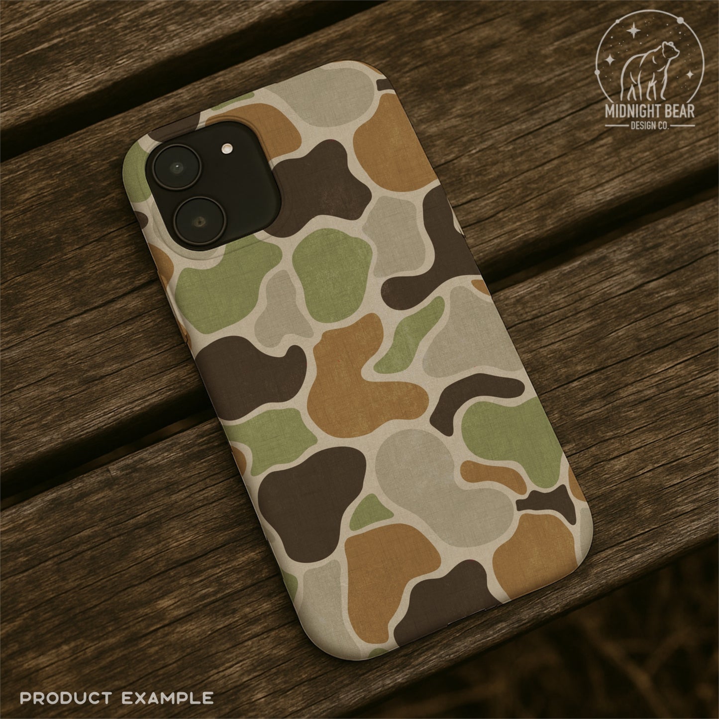 Woodland Duck Camo Seamless Pattern, Vintage Hunting Camouflage Design, Fabric, Wallpaper, Digital Paper, Sublimation, Old School Camo