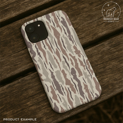 Bark Camo Seamless Pattern Mahogany Brown