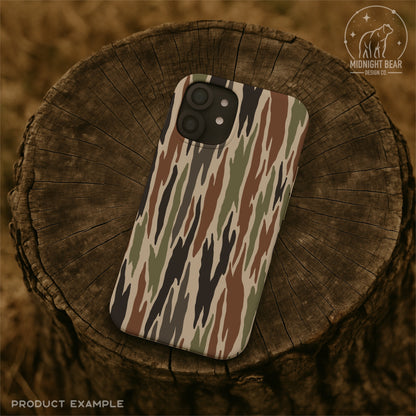 Bark Camo Seamless Pattern Classic Green Brown