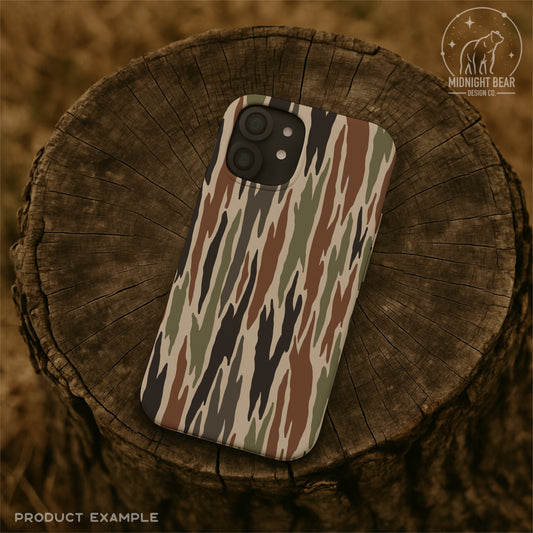 Bark Camo Seamless Pattern Classic Green Brown
