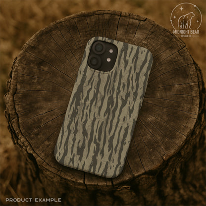 Moss Green Bark Camo Seamless Pattern
