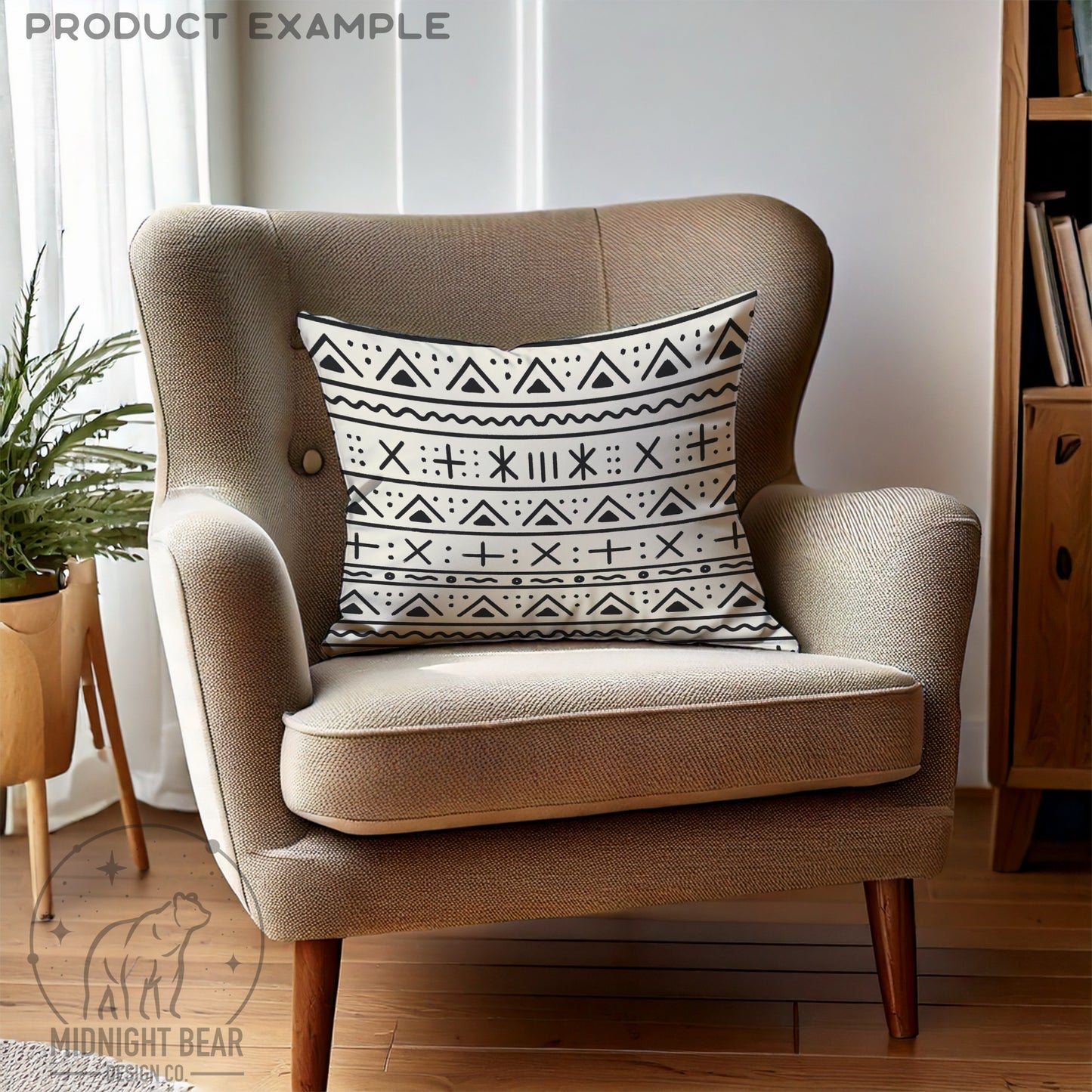 Mud Cloth Seamless Pattern | Tribal Geometric Digital Paper, African Textile Fabric Design, Modern Boho Scrapbook, Hand Drawn PNG Download