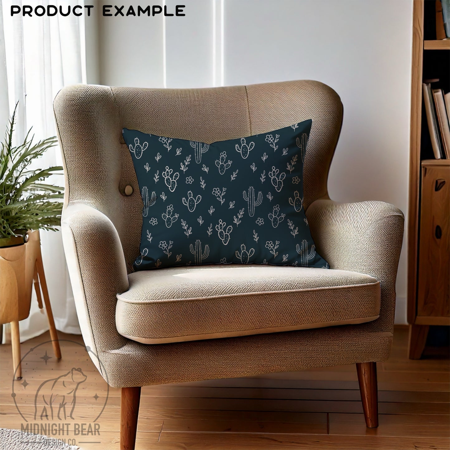 Boho Desert Floral Seamless Pattern Instant Digital Download