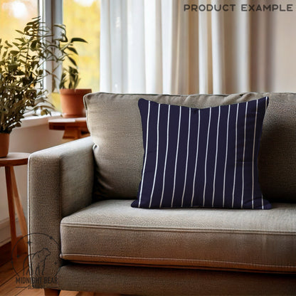 Navy Blue Wavy Stripe Seamless Pattern