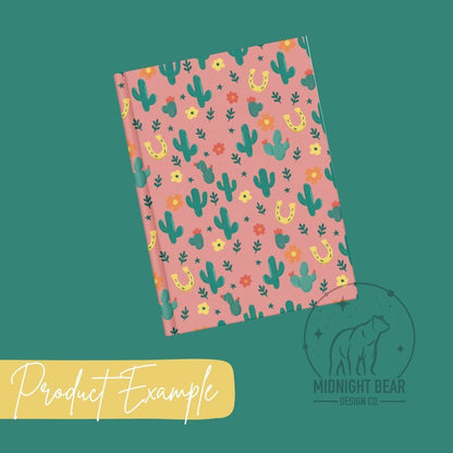 Ditsy Cactus Pink Seamless Pattern Instant Digital Download