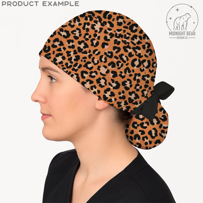 Orange Leopard Print Seamless Pattern | Bold Leopard Fabric Animal Print Design | Minimal Safari Fabric, Wallpaper, Digital Paper