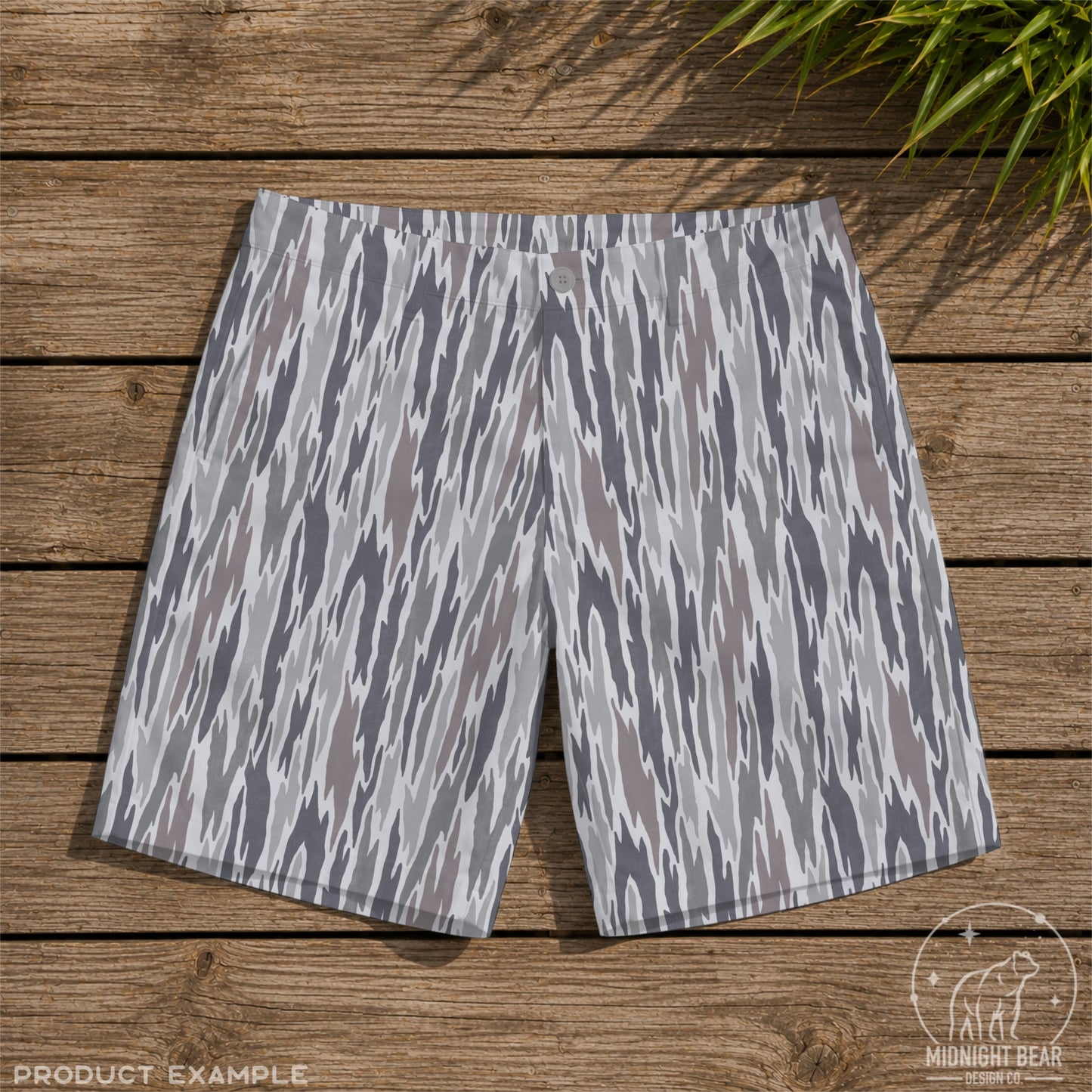 Bark Camo Seamless Pattern Blue Gray Woodland