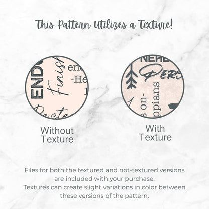 Blue Grey Strength and Endurance Seamless Pattern | Christian Word Grid with Bible Verses
