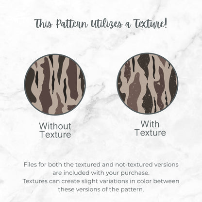Brown Bark Camo Seamless Pattern, Timber Woodland Camouflage
