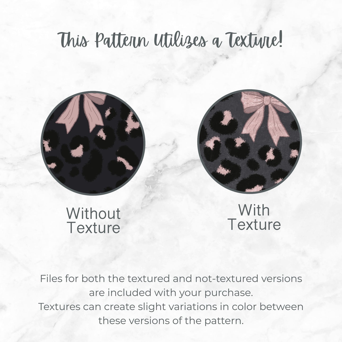 Leopard Halloween Bows, Bats & Moons Seamless Pattern Charcoal & Pink