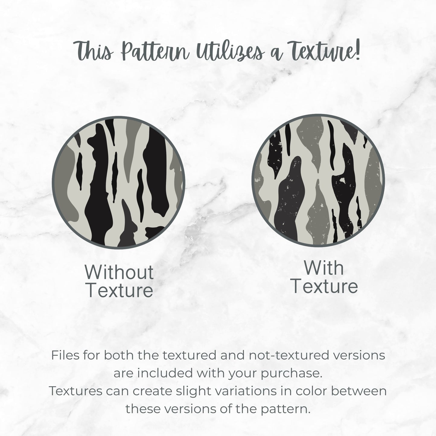 Bark Camo Seamless Pattern Gray & Black