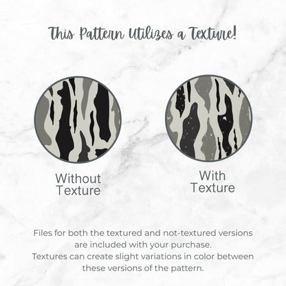 Bark Camo Seamless Pattern Gray & Black