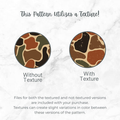 Halloween Camo Seamless Pattern Harvest Orange Brown Olive Green