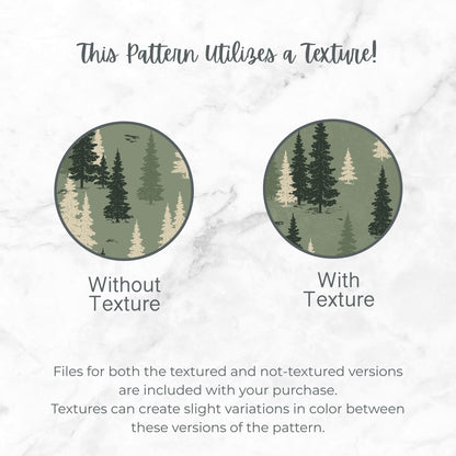 Sage Woodland  Vintage Forest Seamless Pattern
