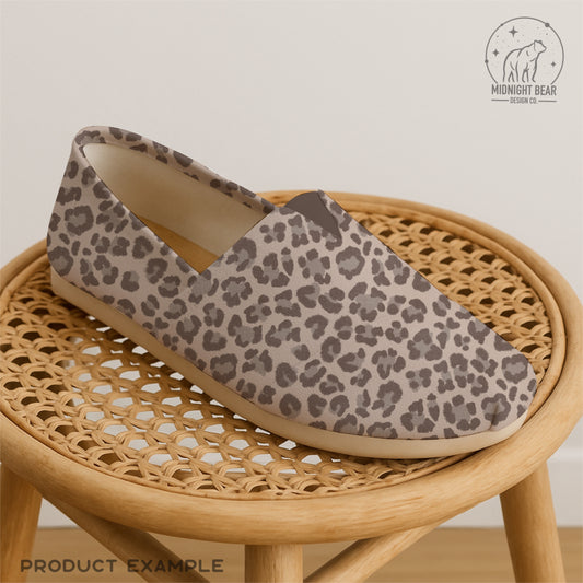 Neutral Leopard Print Seamless Pattern | Modern Taupe and Gray Animal Print Design | Minimal Safari Fabric, Wallpaper, Digital Paper