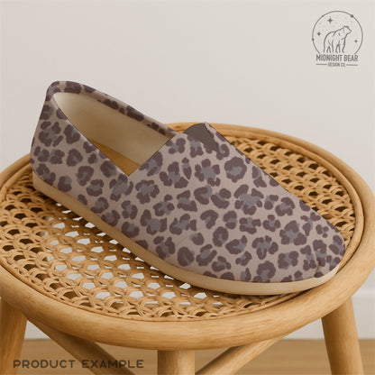 Neutral Leopard Print Seamless Pattern | Modern Taupe and Gray Animal Print Design | Minimal Safari Fabric, Wallpaper, Digital Paper