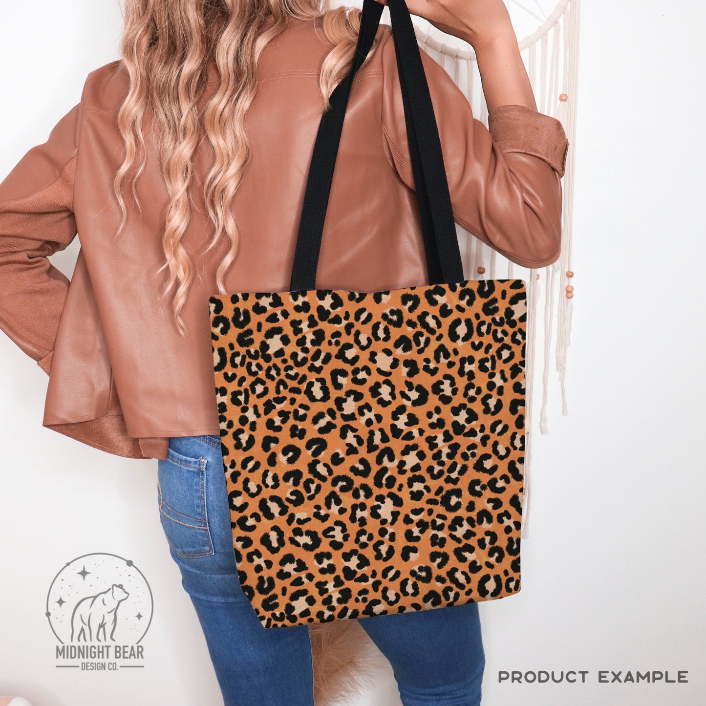 Orange Leopard Print Seamless Pattern | Bold Leopard Fabric Animal Print Design | Minimal Safari Fabric, Wallpaper, Digital Paper