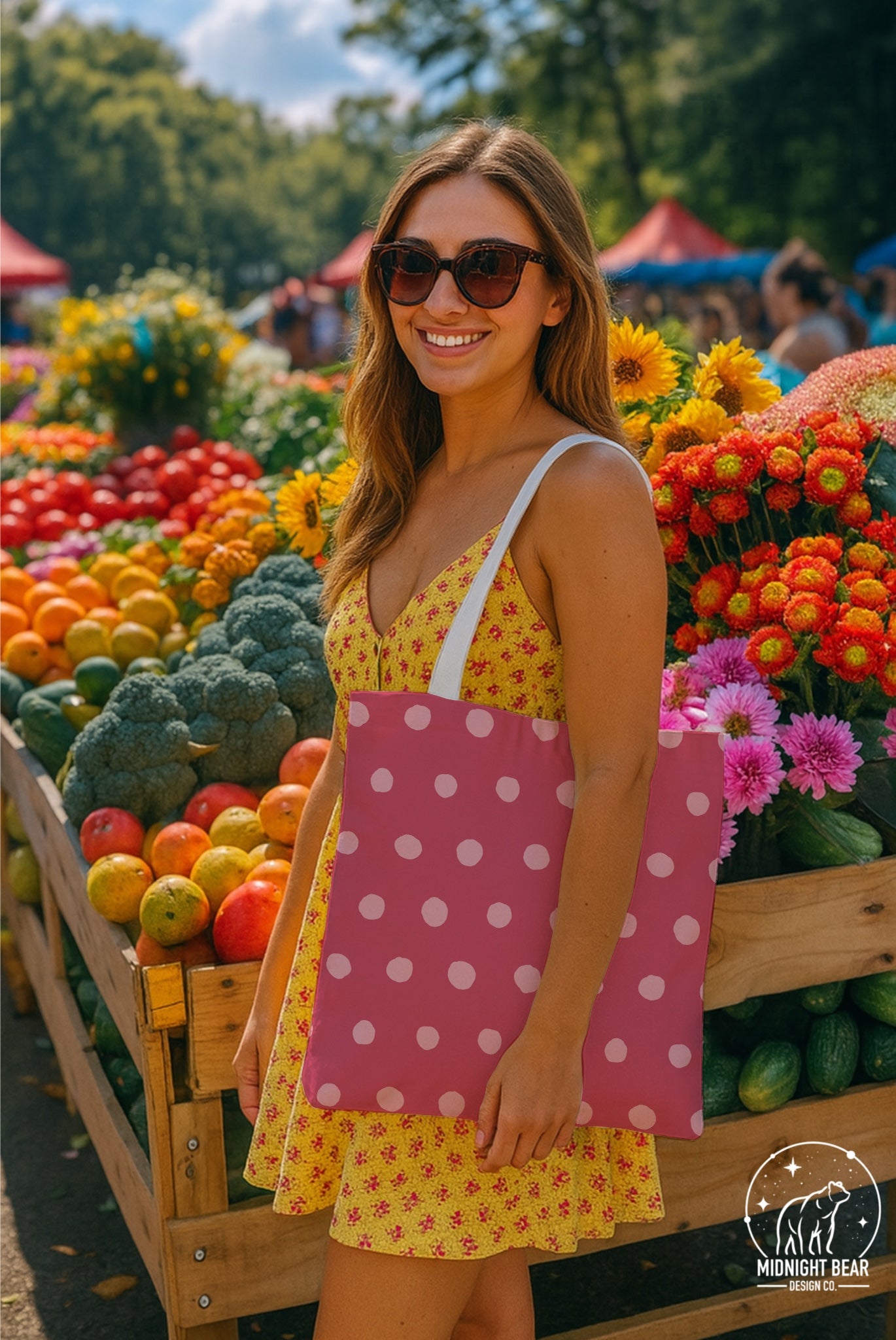 Pink Inky Polka Dot Seamless Pattern