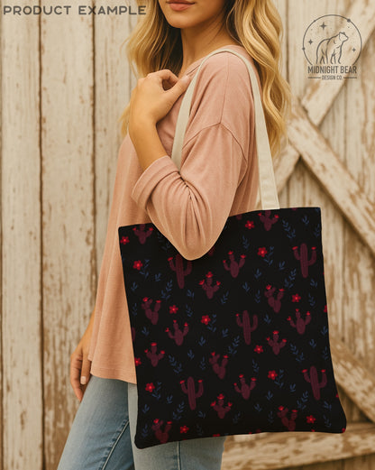 Hand Drawn Desert Sky Cactus Seamless Pattern – Boho Desert Floral PNG for Fabric, Scrapbooking, Sublimation, Instant Download Digital Paper