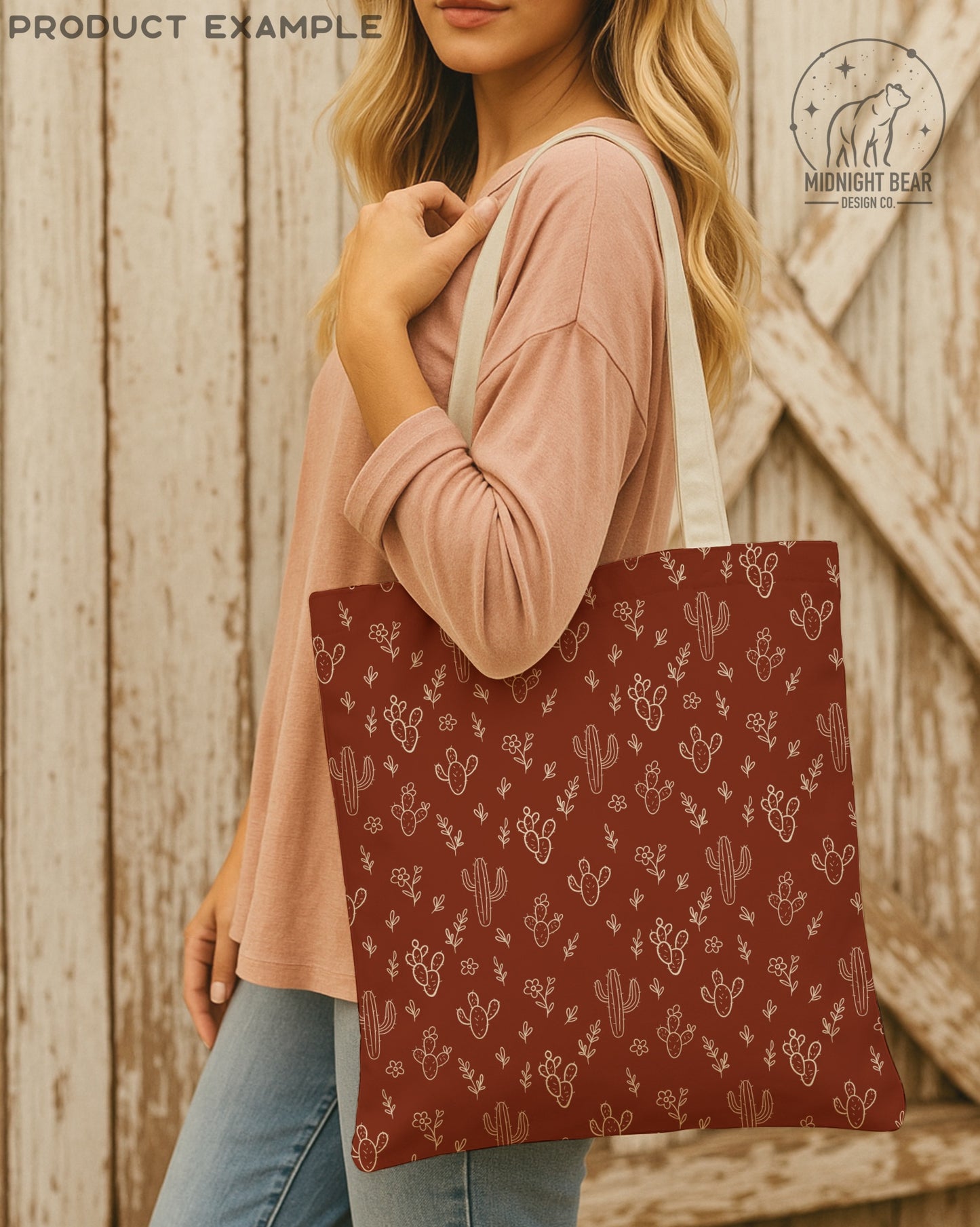 Hand Drawn Cactus Seamless Pattern – Boho Desert Floral PNG for Fabric, Scrapbooking, Wallpaper, Sublimation, Instant Download Digital Paper