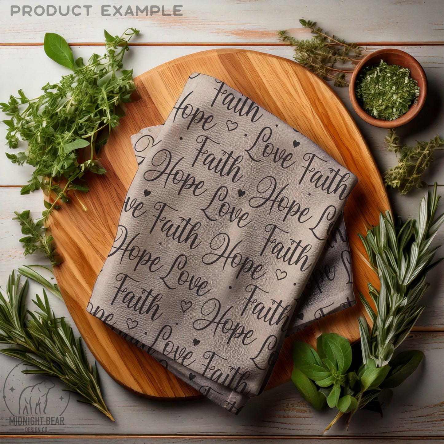 Faith Hope Love Seamless Pattern | Neutral Christian Hand-Lettered Script Design | Inspirational Fabric, Wallpaper, Digital Paper, scripture