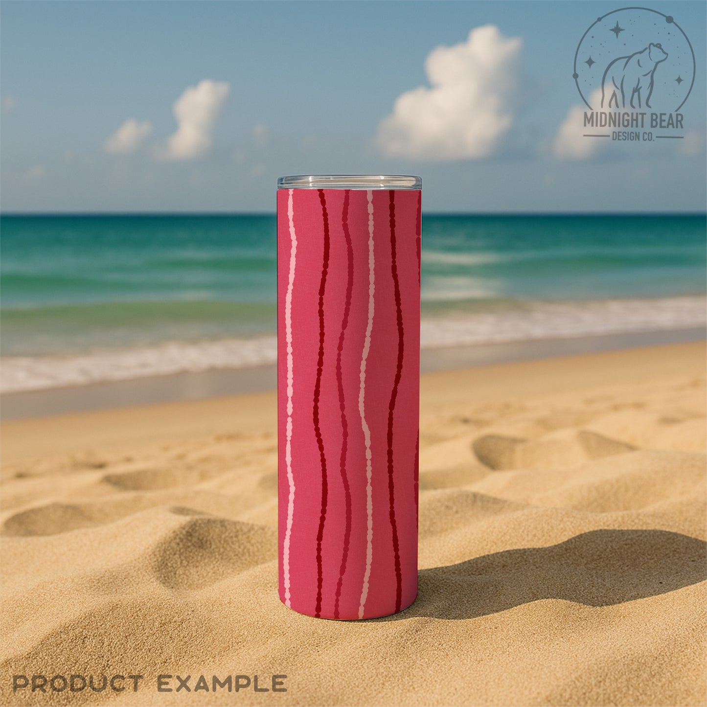 Dark Pink Blotted Stripe Seamless Pattern, Hand Drawn Wavy Line Design, Coquette Fabric, Wallpaper, Digital Paper, Scrapbook, boho abstract