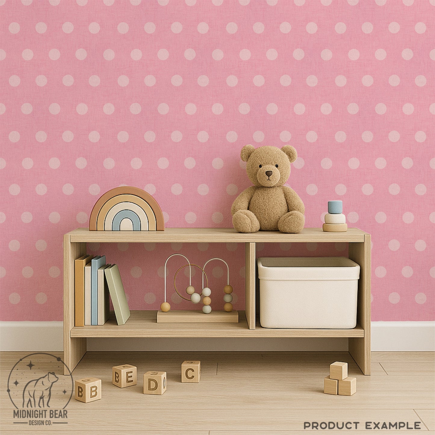 Classic Retro Pink Polka Dot Seamless Pattern Subtle Texture, Hand Drawn Coquette Digital Paper, Modern Polka Dot Fabric, Scrapbook, PNG