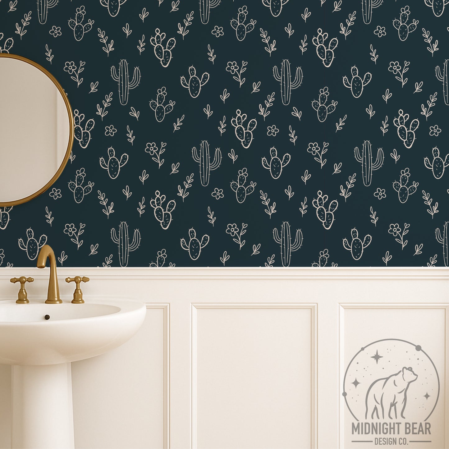 Boho Desert Floral Seamless Pattern Instant Digital Download