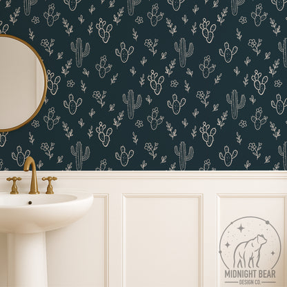 Boho Desert Floral Seamless Pattern Instant Digital Download