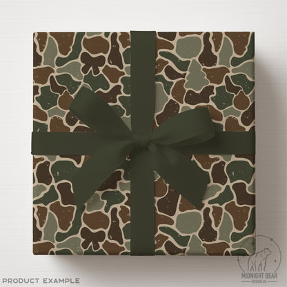 Christmas Camo Seamless Pattern Forest Green