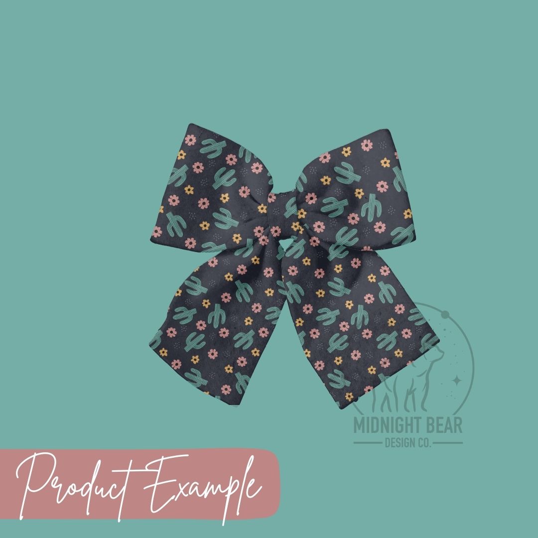 Cactus Flowers Seamless Pattern Instant Digital Download